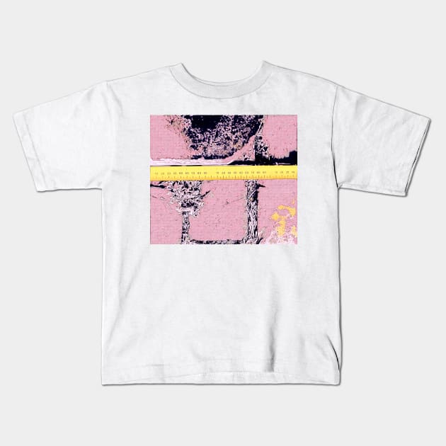 Pink Measure Kids T-Shirt by Tovers